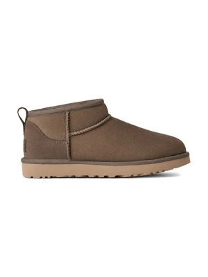 UGG śniegowce zamszowe W Classic Ultra Mini brązowy