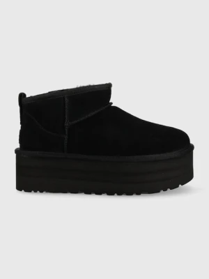 UGG śniegowce zamszowe W Classic Ultra Mini Platform