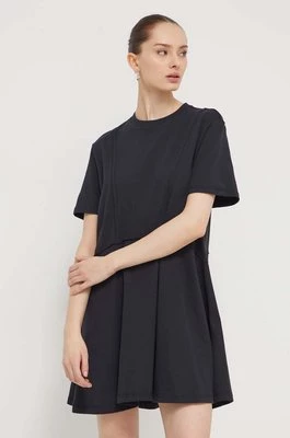 UGG sukienka bawełniana kolor czarny mini rozkloszowana 1152855