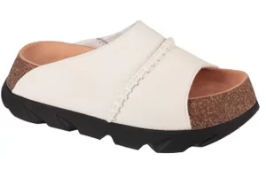 UGG Sunskip Slide 1152695-OFW, Damskie, Białe, Kapcie, skóra zamszowa, rozmiar: 36