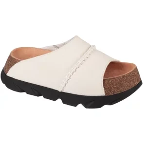 UGG Sunskip Slide 1152695-OFW, Damskie, Białe, Kapcie, skóra zamszowa, rozmiar: 37