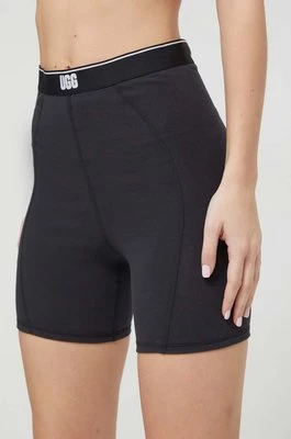 UGG szorty damskie kolor czarny gładkie high waist