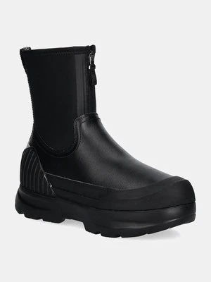 UGG sztyblety Neumel X Zip damskie kolor czarny na platformie lekko ocieplone 1158235-BLK