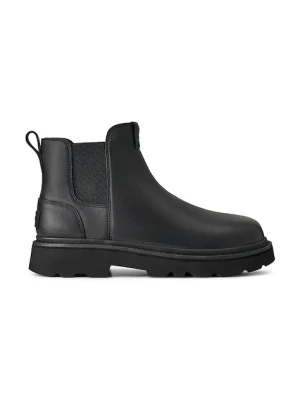 UGG sztyblety skórzane Chelsea Lug Leather męskie kolor czarny 1172990.BLK