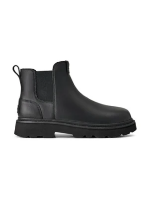 UGG sztyblety skórzane Chelsea Lug Leather męskie kolor czarny 1172990.BLK