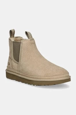 UGG sztyblety zamszowe Neumel Chelsea męskie kolor beżowy 1121644-MDSD