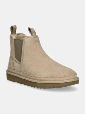 UGG sztyblety zamszowe Neumel Chelsea męskie kolor beżowy 1121644-MDSD