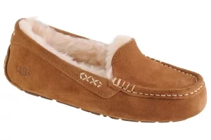 UGG W Ansley 1106878-CHE, Damskie, Brązowe, kapcie, skóra zamszowa, rozmiar: 37