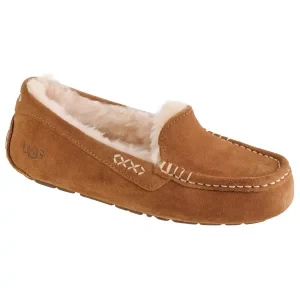 UGG W Ansley 1106878-CHE, Damskie, Brązowe, kapcie, skóra zamszowa, rozmiar: 37