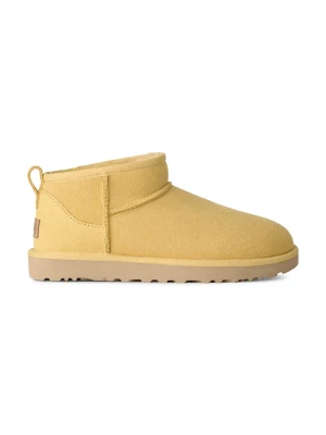 UGG W Classic Ultra Mini śniegowce damskie zamszowe żółty