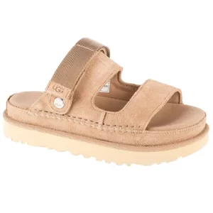 UGG W Goldenstar Glide Sandals 1167399-SAN, Damskie, Beżowe, sandały, skóra zamszowa, rozmiar: 36