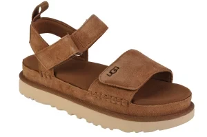 UGG W Goldenstar Sandals 1136783-CHE, Damskie, Brązowe, sandały, skóra zamszowa, rozmiar: 36