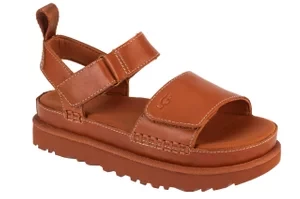 UGG W Goldenstar Sandals 1156431-TAN, Damskie, Brązowe, sandały, skóra zamszowa, rozmiar: 36