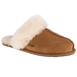 UGG W Scuffette II 1106872-CHE, Damskie, Brązowe, kapcie, skóra zamszowa, rozmiar: 36