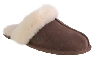 UGG W Scuffette II 1106872-ESP, Damskie, Brązowe, kapcie, skóra zamszowa, rozmiar: 36