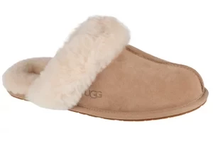 UGG W Scuffette II 1106872-SAN, Damskie, Beżowe, kapcie, skóra zamszowa, rozmiar: 36