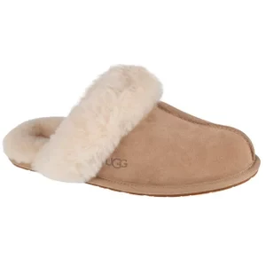 UGG W Scuffette II 1106872-SAN, Damskie, Beżowe, kapcie, skóra zamszowa, rozmiar: 40