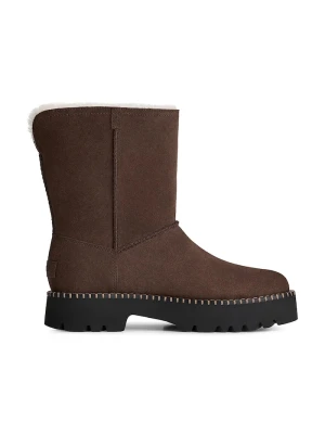 UGG W Uptowner Short Boot śniegowce damskie zamszowe brązowy