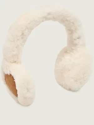 UGG Wełniane nauszniki |Shearling | z dodatkiem skóry
