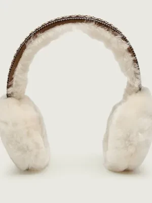 UGG Wełniane nauszniki W TASMAN | z dodatkiem skóry