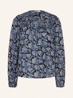 Ulla Johnson Bluzka Florelle Z Falbankami blau