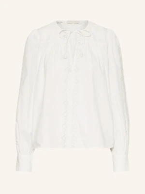 Ulla Johnson Bluzka Kady Z Dziurkowaną Koronką weiss
