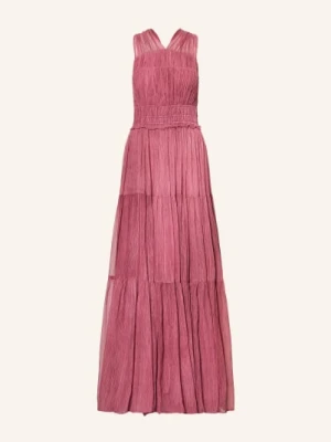 Ulla Johnson Jedwabna Sukienka Freesia Z Plisami rosa