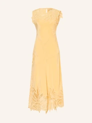 Ulla Johnson Sukienka Idra Z Koronki Ażurowanej gelb