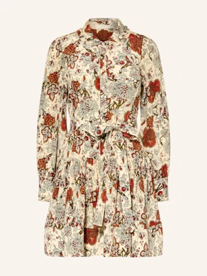 Ulla Johnson Sukienka Koszulowa Simona Z Jedwabiu beige