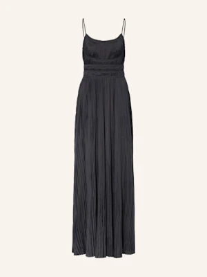 Ulla Johnson Sukienka Satynowa Reine Plisowana schwarz