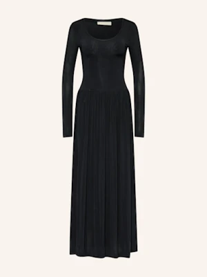 Ulla Johnson Sukienka Z Dżerseju Amal Z Plisami schwarz