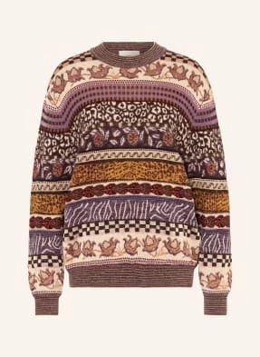 Ulla Johnson Sweter Lara Z Błyszczącą Przędzą beige