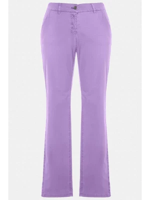 Ulla Popken Spodnie chino w kolorze fioletowym rozmiar: 25