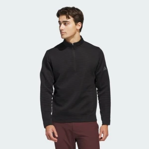 Ultimat365 DWR Textured Quarter-Zip Pullover Adidas czarny
