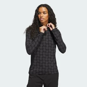 Ultimate365 Printed Quarter-Zip Mock Polo Shirt Adidas