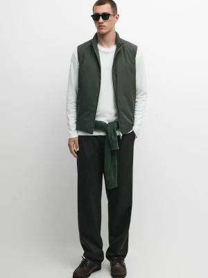 Ultra Lekka Kamizelka Puchowa Wodoodporna - Ciemnopop. - Massimo Dutti - Male