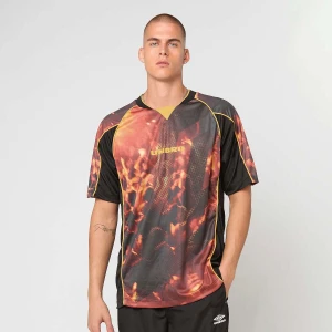 Umbro Panelled Raglan Shirt mężczyźni Jerseys czarny rozmiar Odzież