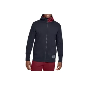 Under Armour Baseline Fleece FZ Hoodie 1343006-002, Męskie, Czarne, bluzy, bawełna, rozmiar: XS