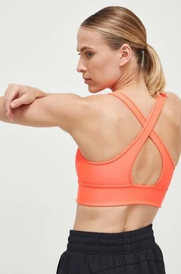 Under Armour biustonosz sportowy Crossback kolor pomarańczowy gładki