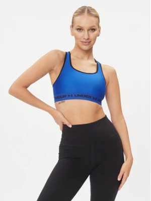 Under Armour Biustonosz sportowy Ua Crossback Mid Bra 1361034 Niebieski Compression Fit