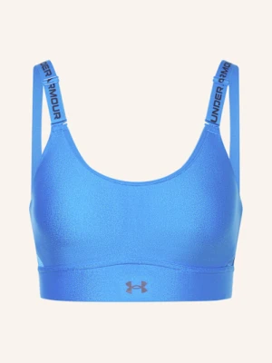 Under Armour Biustonosz Sportowy Ua Infinity Mid 2.0 Z Siateczką blau