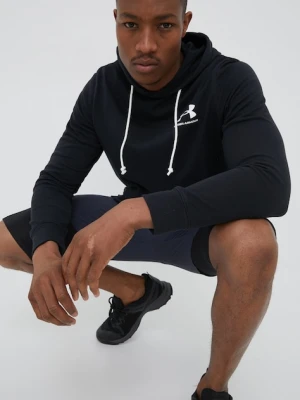 Under Armour bluza 1370401 męska kolor czarny z kapturem z nadrukiem