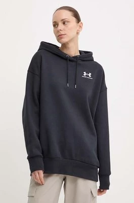 Under Armour bluza damska kolor czarny z kapturem gładka