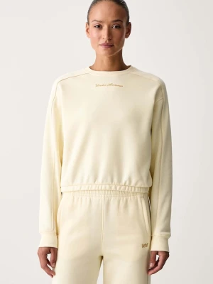 Under Armour bluza damska z bawełną Rival beżowy