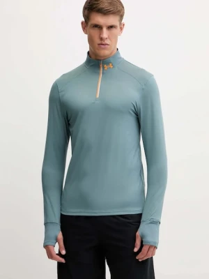 Under Armour bluza do biegania Qualifier kolor zielony gładka