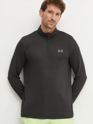 Under Armour bluza do biegania Seamless Stride kolor czarny melanżowa 1378168