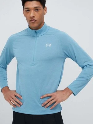 Under Armour bluza do biegania Streaker kolor zielony gładka