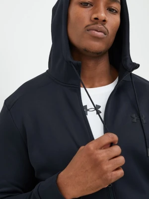 Under Armour bluza dresowa męska kolor czarny z kapturem gładka