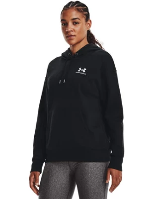 Under Armour Bluza Essential 1373033 Czarny Relaxed Fit