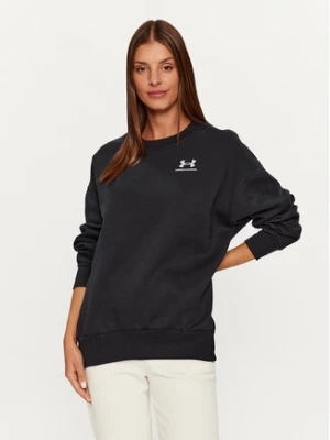 Under Armour Bluza Essential Flc Os Crew 1379475 Czarny Loose Fit